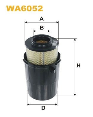WIX FILTERS Luchtfilter WA6052 WIX FILTERS WA6052 Luchtfilters Mercedes T1 Flatbed Vrachtwagen 601 prijs