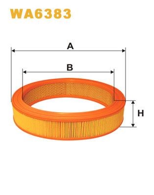 WIX FILTERS Õhufilter WA6383 WIX FILTERS WA6383 Õhufilter UAZ 3160 Maastur kinnine odav