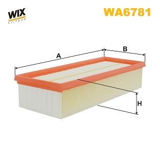 Filtro de ar WIX FILTERS WA6781 WIX FILTERS WA6781 Filtro de ar AUDI TT 2010
