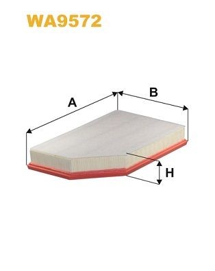 WIX FILTERS Gaisa filtrs WA9572 WIX FILTERS WA9572 Filtri VOLVO V70 III Van / Universālis (135) 2015