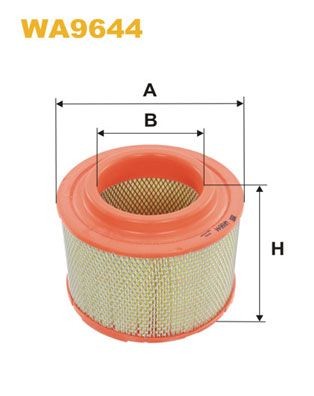 WIX FILTERS Luftfilter WA9644 Motorluftfilter WIX FILTERS Mazda 323 WA9644