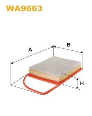 WIX FILTERS Luftfilter WA9663 Luftfilter WIX FILTERS Citroën NEMO WA9663