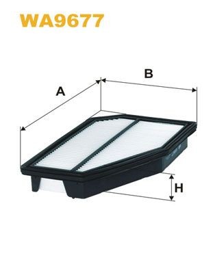 WIX FILTERS Gaisa filtrs WA9677 Gaisa filtrs WIX FILTERS HONDA WA9677