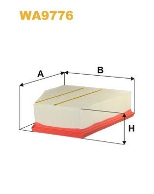 WIX FILTERS Luftfilter WA9776 Luftfilter WIX FILTERS Audi TT WA9776