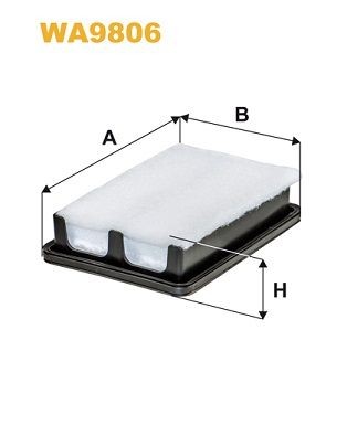 WIX FILTERS Luftfilter WA9806 Motorluftfilter WIX FILTERS 323 WA9806 günstig