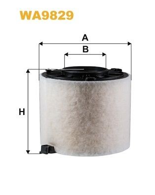 WIX FILTERS Luftfilter WA9829 Luftfilter WIX FILTERS Audi TT WA9829