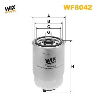 WIX FILTERS Filtro carburante WF8042 WIX FILTERS WF8042 Filtri carburante Opel Vectra A originali prezzo