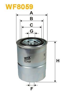 WIX FILTERS Brandstoffilter WF8059 WIX FILTERS WF8059 Brandstof-filter Mitsubishi Galant 6 Station Wagon prijs