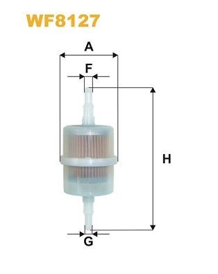 WIX FILTERS Filtro carburante WF8127 WIX FILTERS WF8127 Filtro carburante 99 Sedan prezzo