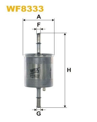WIX FILTERS Degvielas filtrs WF8333 WIX FILTERS WF8333 Degvielas filtrs Daewoo Kalos T200 cena