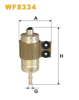 WIX FILTERS Degvielas filtrs WF8334 WF8334 WIX FILTERS Degvielas filtrs Honda lēti