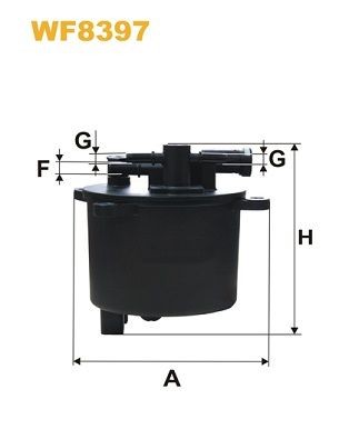 WIX FILTERS Palivový filter WF8397 WIX FILTERS WF8397 Palivový filter Land Rover Freelander 2 cena