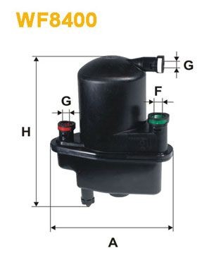 WIX FILTERS Filtro carburante WF8400 WF8400 costo Filtro carburante RENAULT SUPER 5 WIX FILTERS