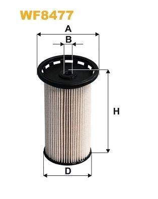 WIX FILTERS Filtro carburante WF8477 WIX FILTERS WF8477 Filtri carburante Tiguan III (CT1) prezzo