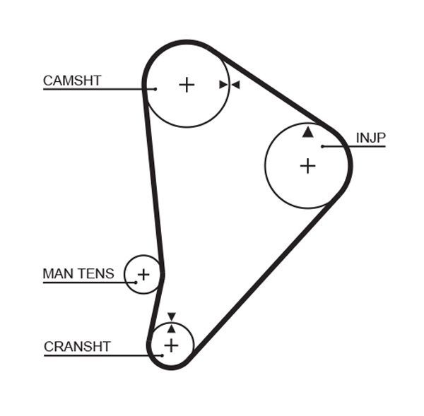 GATES Hammashihnat 5044 5044 GATES PowerGrip Jakohihna Toyota URBAN CRUISER hinta