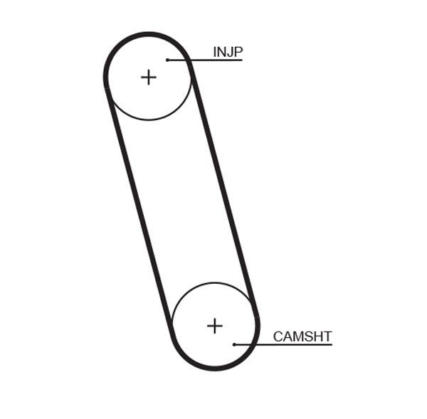 GATES Timing Belt 5100 PORSCHE MACAN GATES cam belt 5100