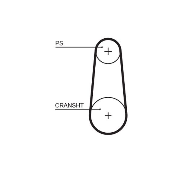 GATES Correia dentada 5383XS preço Correia dentada PORSCHE 5383XS GATES