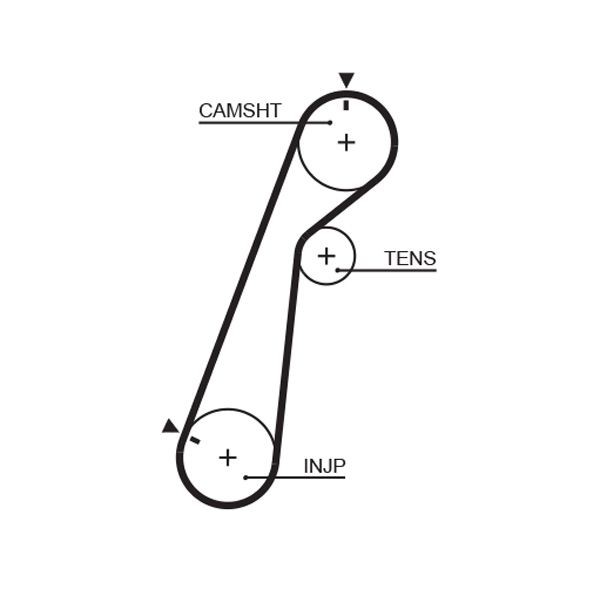 GATES Tandrem 5478XS GATES 5478XS Mazda B-serie Pick-up Tandrem til en rimelig pris