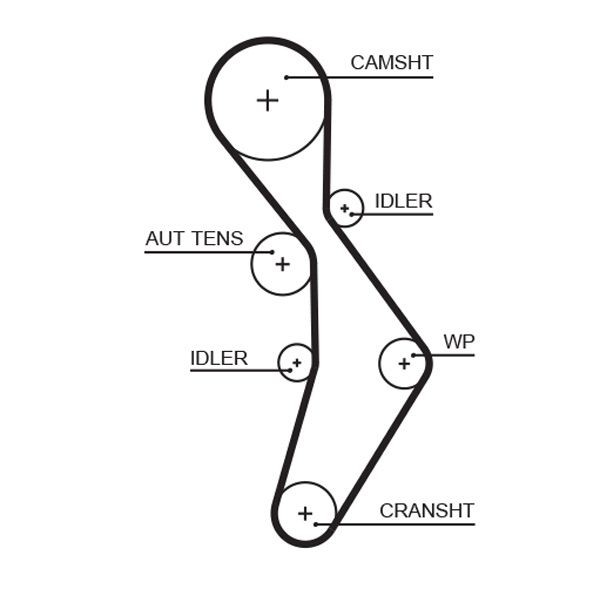 GATES Timing Belt 5604XS GATES 5604XS Seat Exeo Saloon cam belt replacement