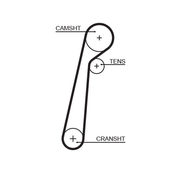GATES Tandrem 5652XS GATES 5652XS Mazda B-serie Pick-up Tandrem originale pris