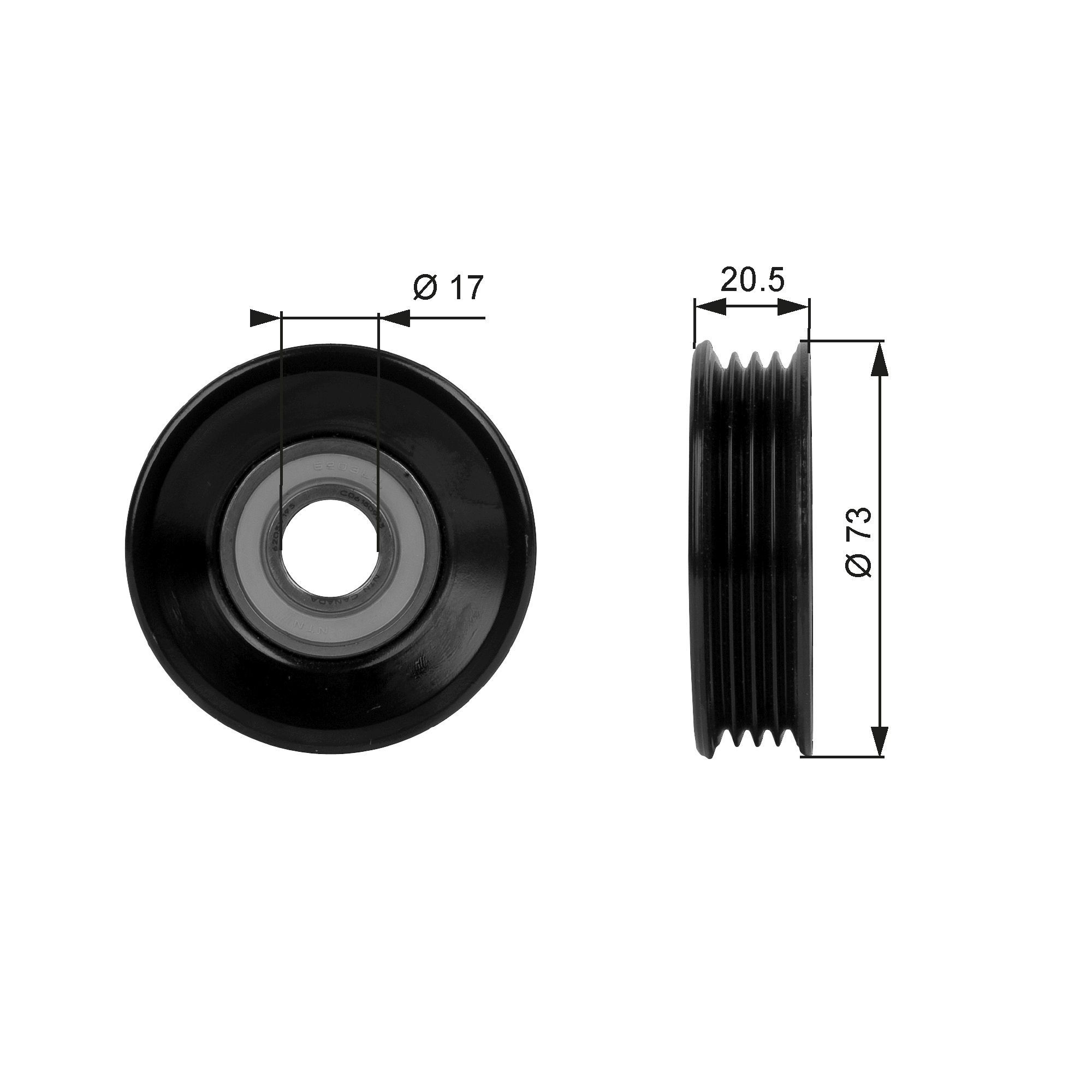 Poulie, tendeur de courroie d'accessoire GATES T38030 GATES DriveAlign T38030 Poulie de courroie d'accessoire SUBARU IMPREZA 2021