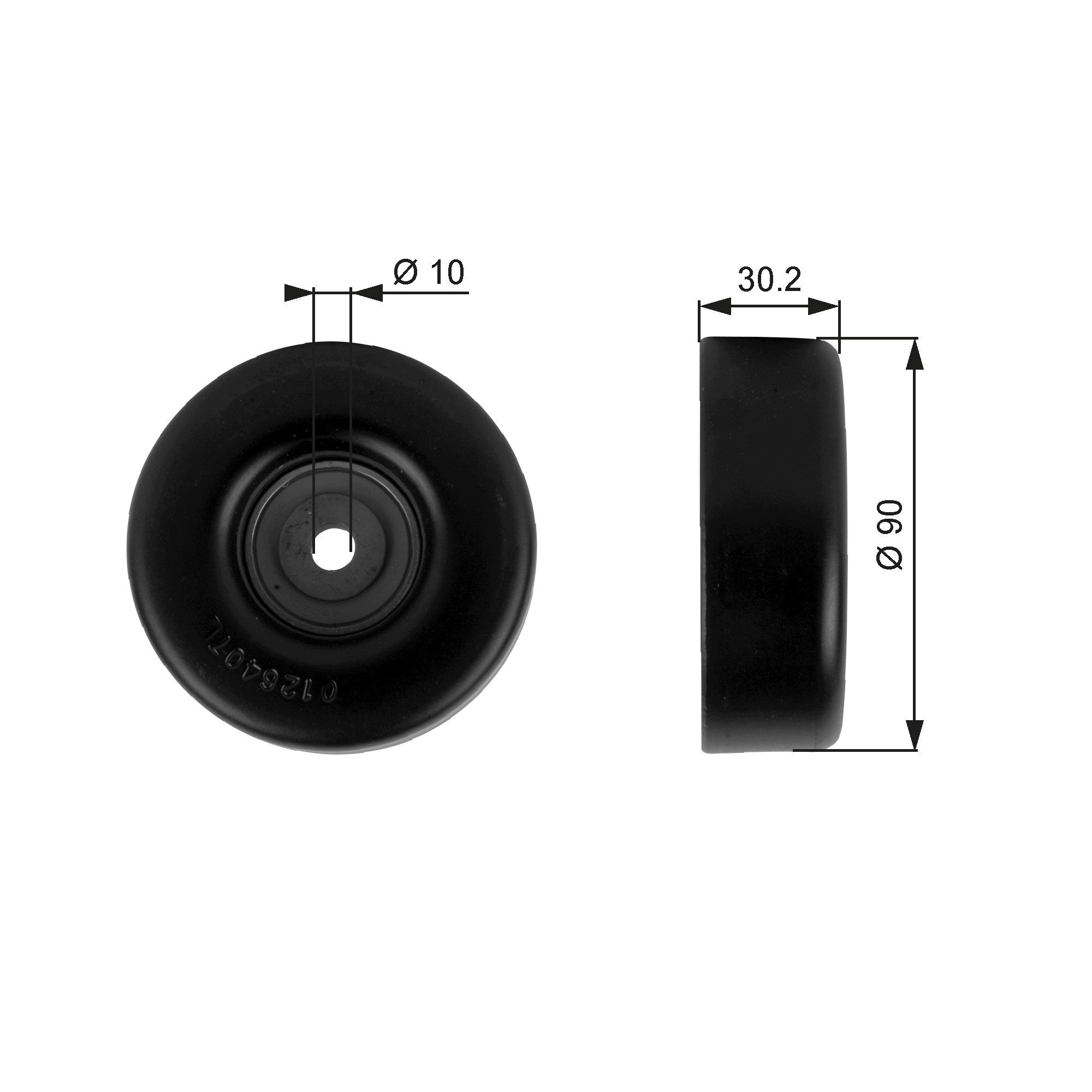 GATES Τροχαλία παρέκκλισης, ιμάντας poly-V T38042 T38042 DriveAlign Τροχαλια αδρανειας CHRYSLER PT CRUISER GATES