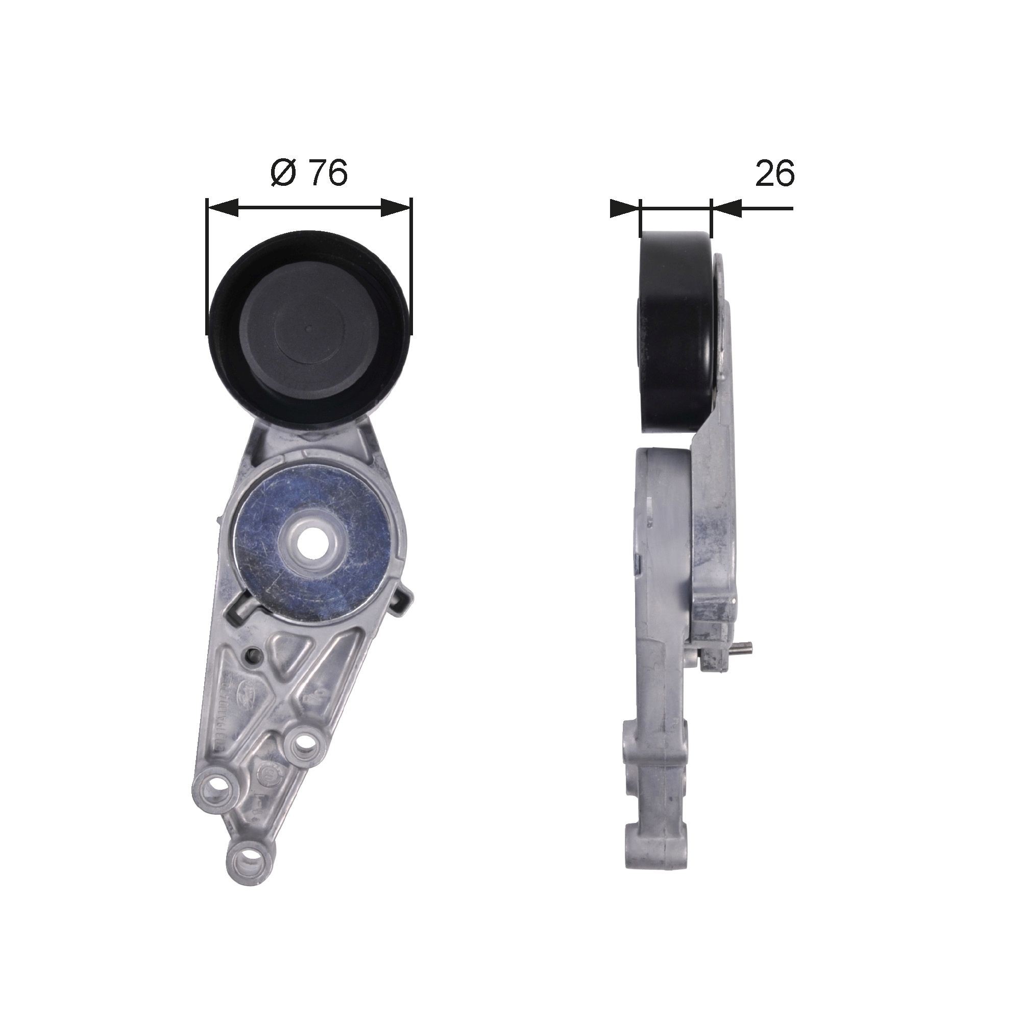 GATES Strammehjul, kilerem T38151 Strammehjul GATES TIGUAN T38151 billige