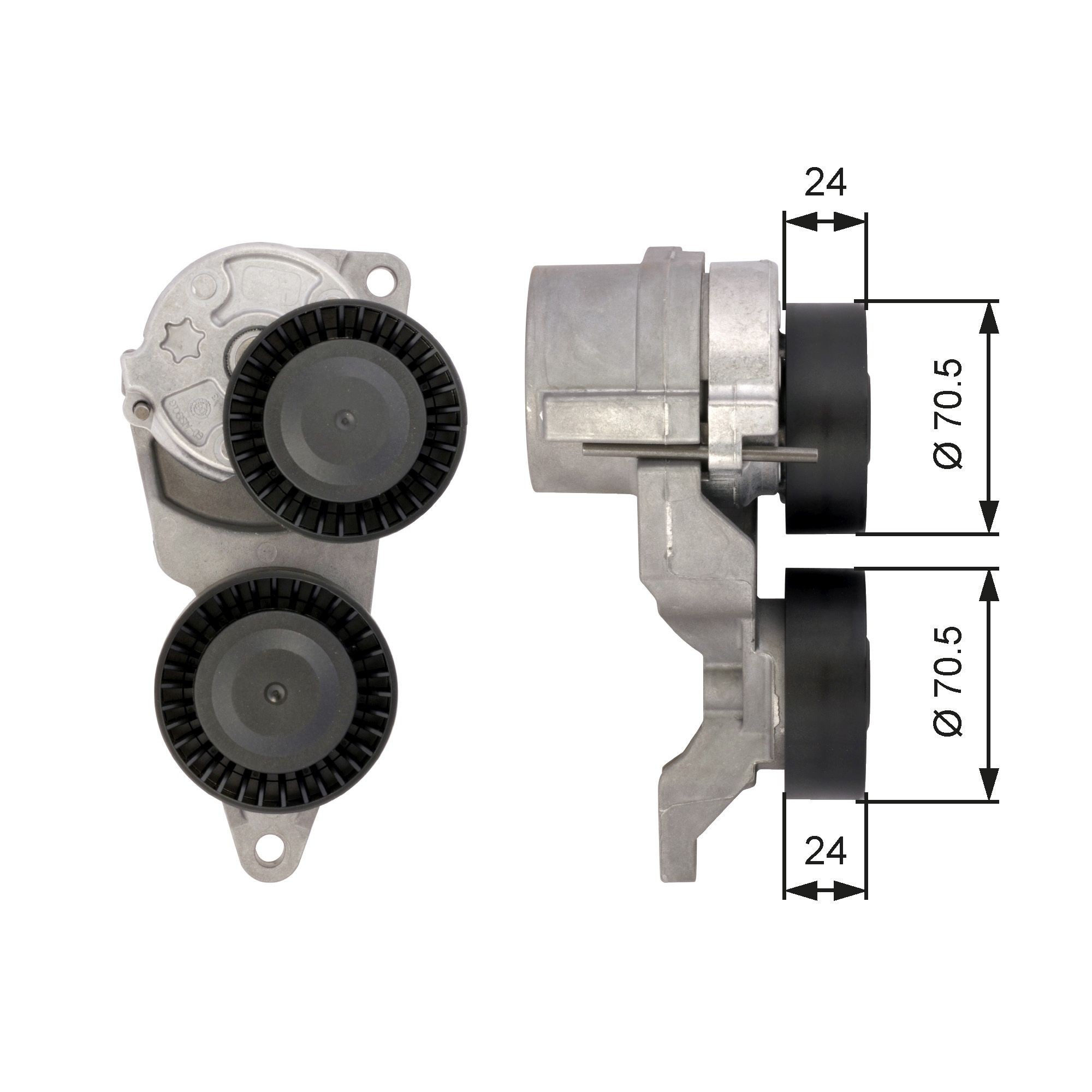 GATES Poulie, tendeur de courroie d'accessoire T39026 Volvo 940 Poulie tendeur GATES DriveAlign T39026