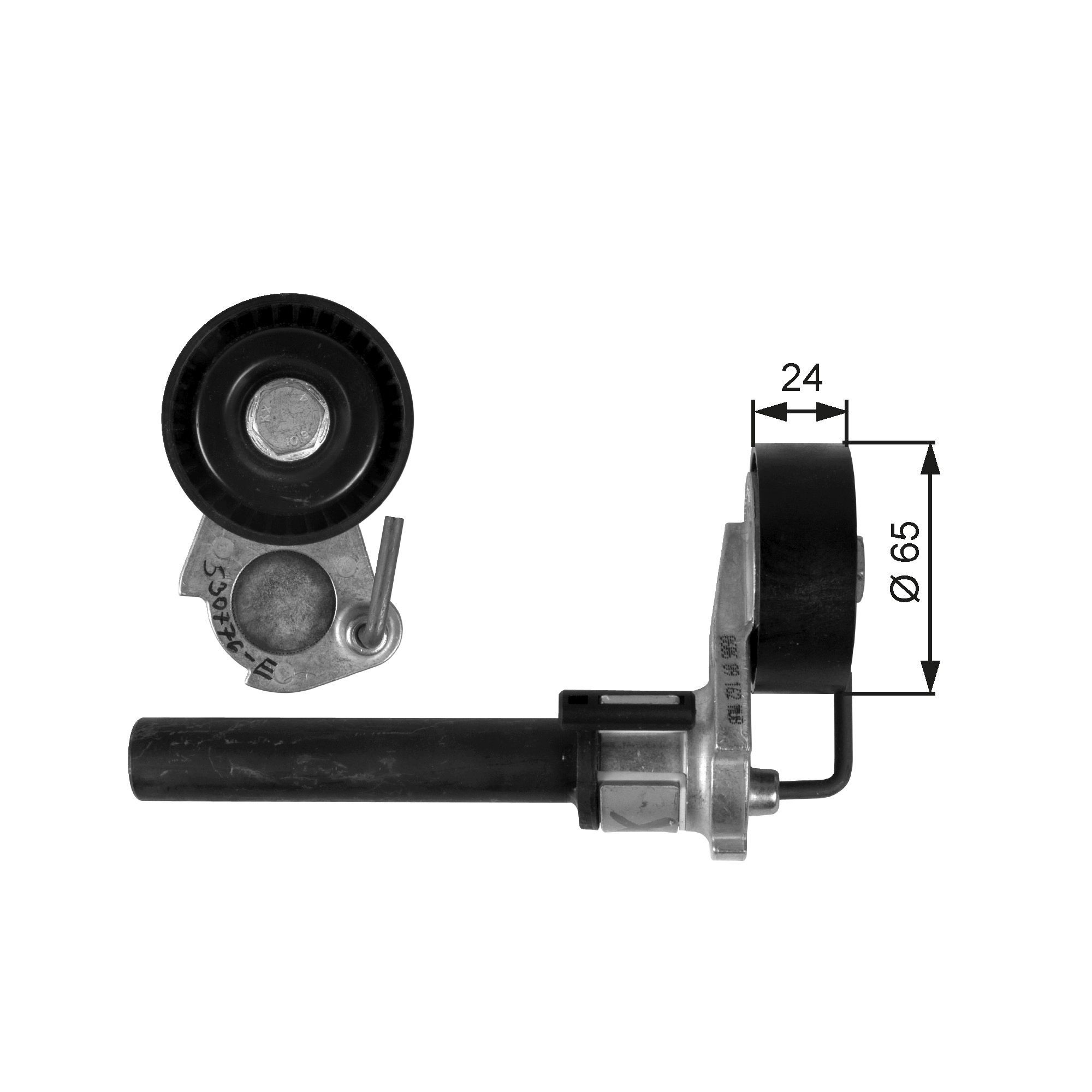 GATES Strammehjul, kilerem T39087 Strammerull GATES Seat ARONA DriveAlign T39087