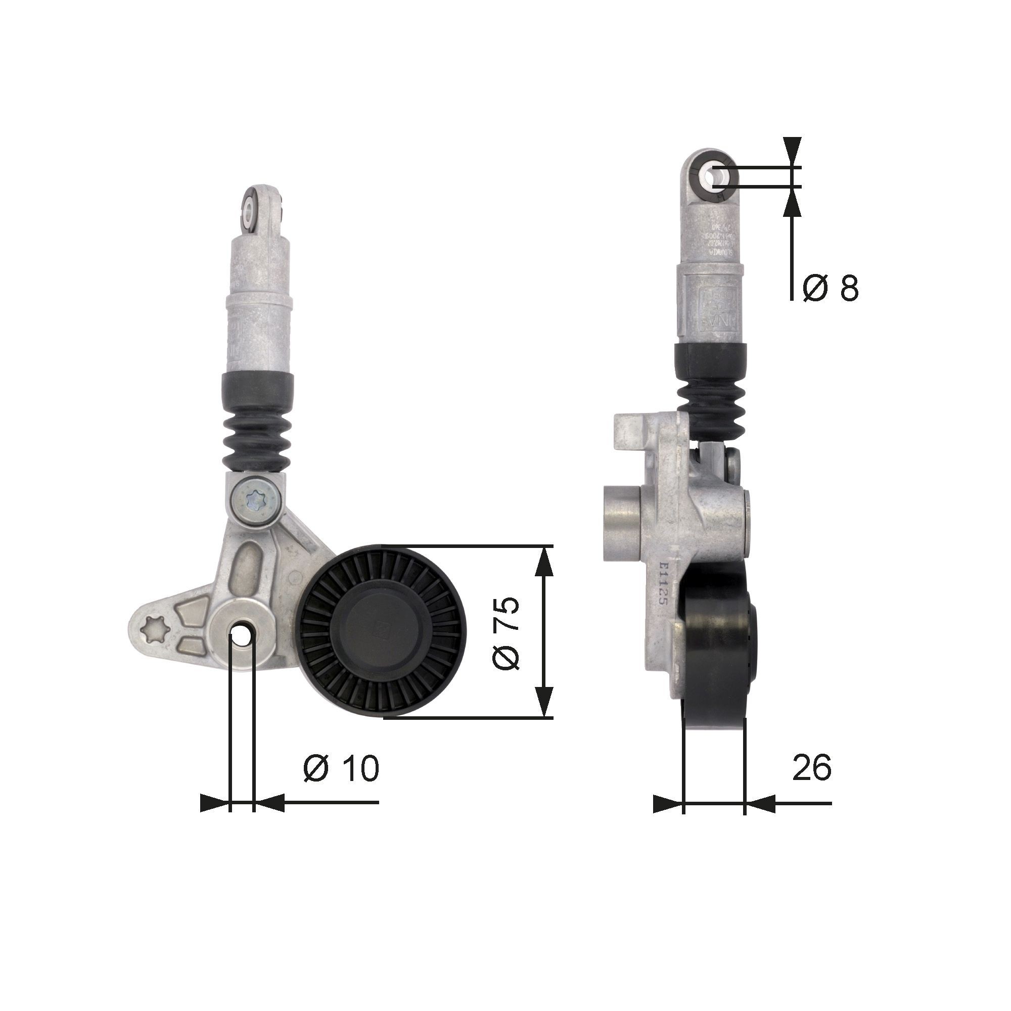 GATES Spännrulle, aggregatrem T39099 GATES T39099 Spännrulle VW Touareg 7p original