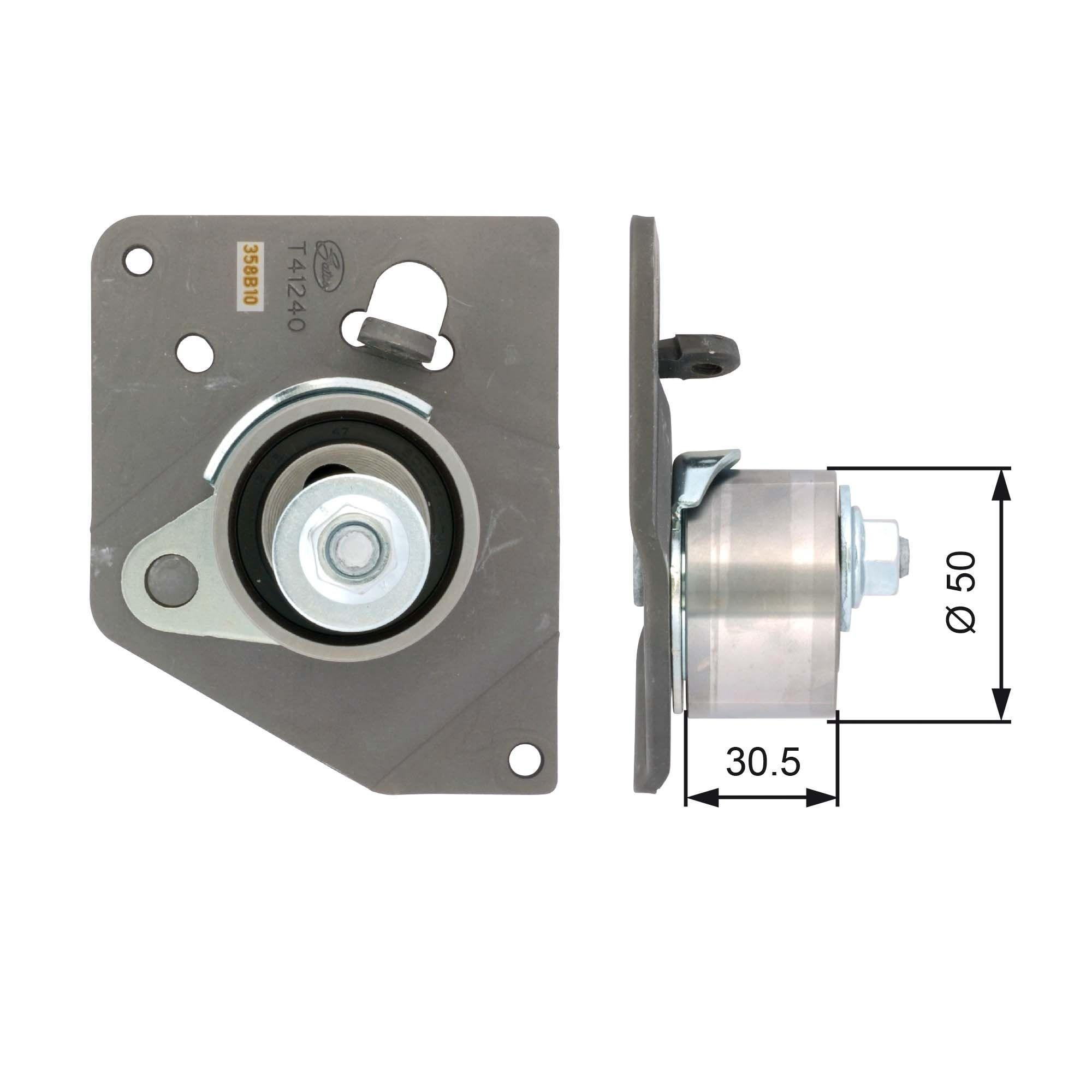 GATES Spanrol, distributieriem T41240 Spanrol, tandriem GATES OUTLANDER T41240 goedkoop