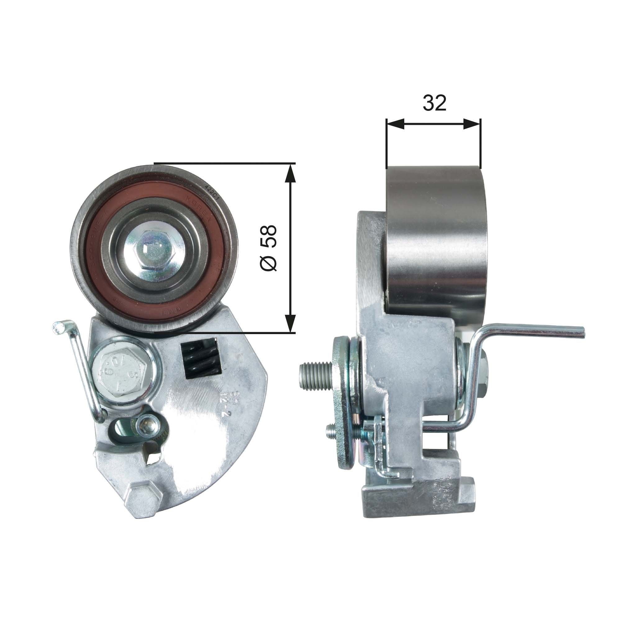 GATES Τεντωτήρας, οδοντ. ιμάντας T43133 Τεντωτήρας, οδοντ. ιμάντας GATES PRIDE T43133 φθηνά