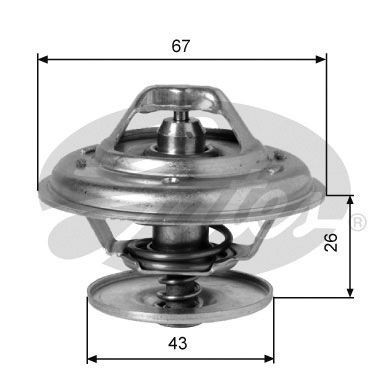GATES Termostato motore TH01991G1 GATES TH01991G1 Valvola termostatica FORD USA F-250 Super Duty Standard Cab Pick-up (F2A, F2B) originali prezzo