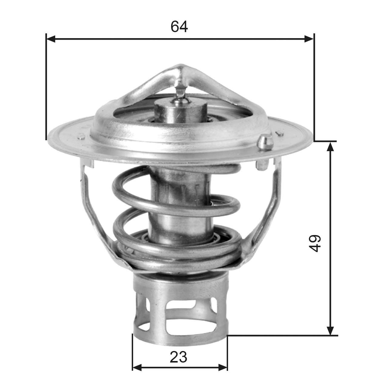 Thermostat d'eau GATES TH04077 GATES TH04077 Calorstat Nissan NAVARA 2011