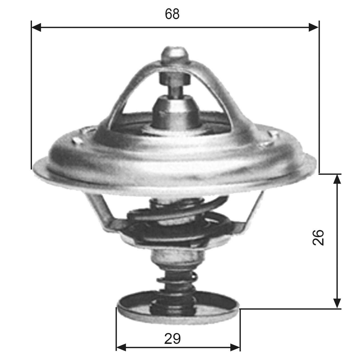 GATES Thermostat d'eau TH09781G1 Calorstat GATES TOURNEO CONNECT TH09781G1 pas cher