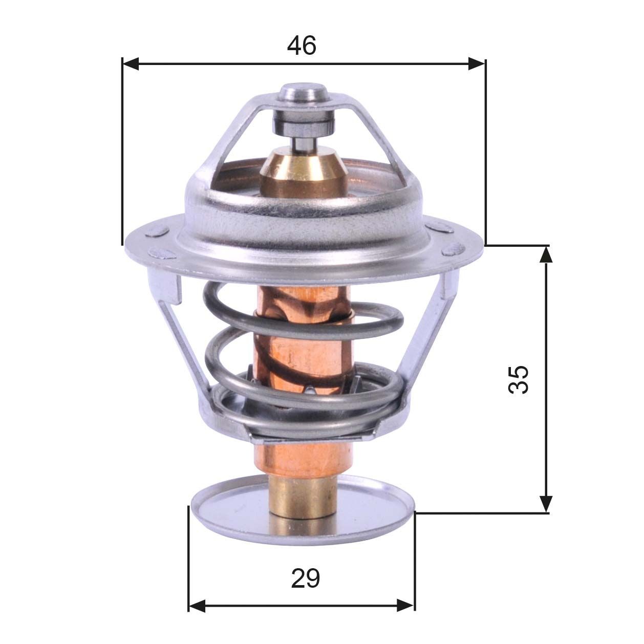 GATES Termostato motore TH10489G1 GATES TH10489G1 Valvola termostatica motore Peugeot 106 1 prezzo