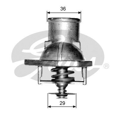 GATES Termóstato, líquido de refrigeração TH15192G1 GATES TH15192G1 Termóstato líquido de refrigeração D-MAX III Pick-up (RG01) preço