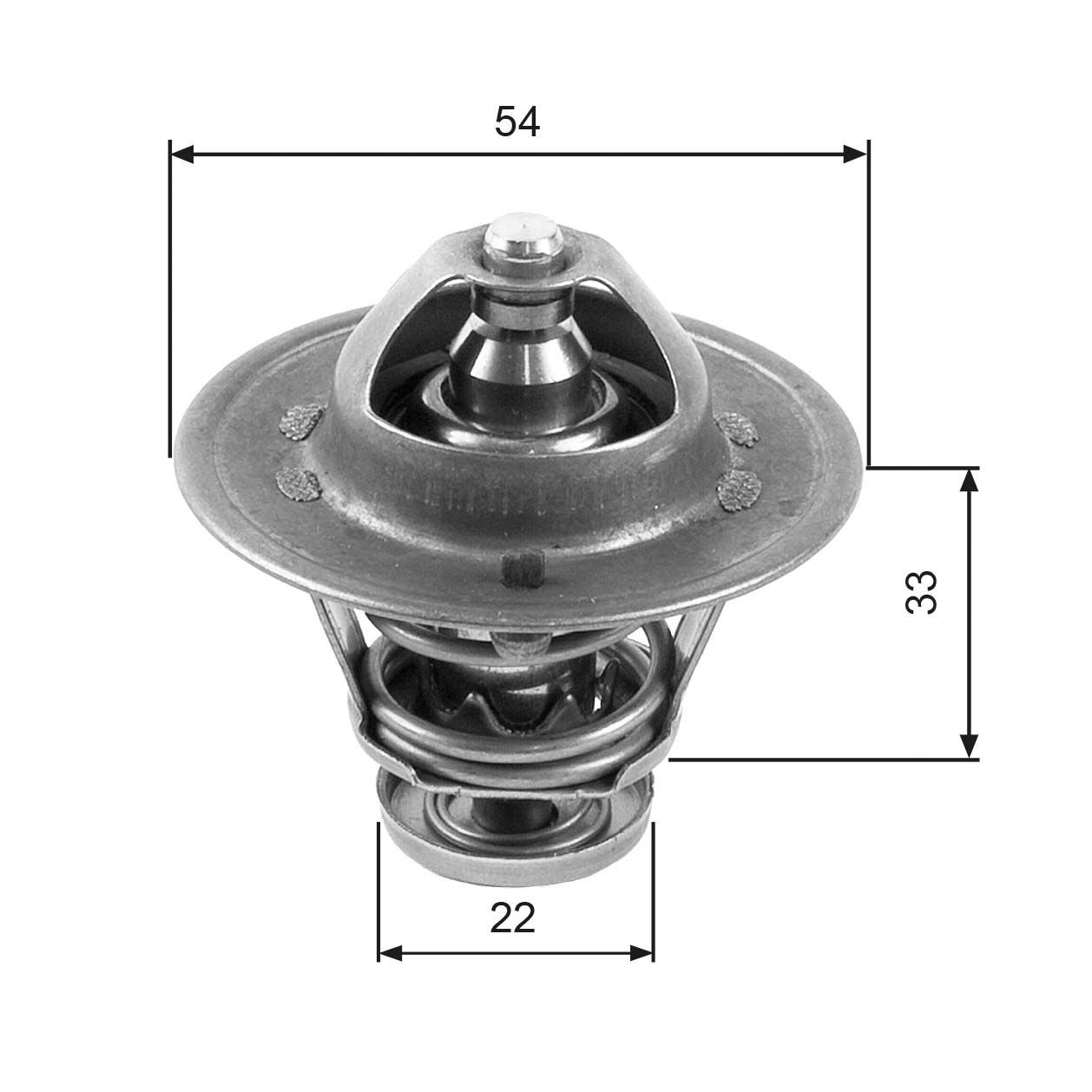 GATES Kühlwasserthermostat TH22285G1 TH22285G1 GATES Combo Mk1 (B) Kastenwagen (S93) Thermostat kaufen