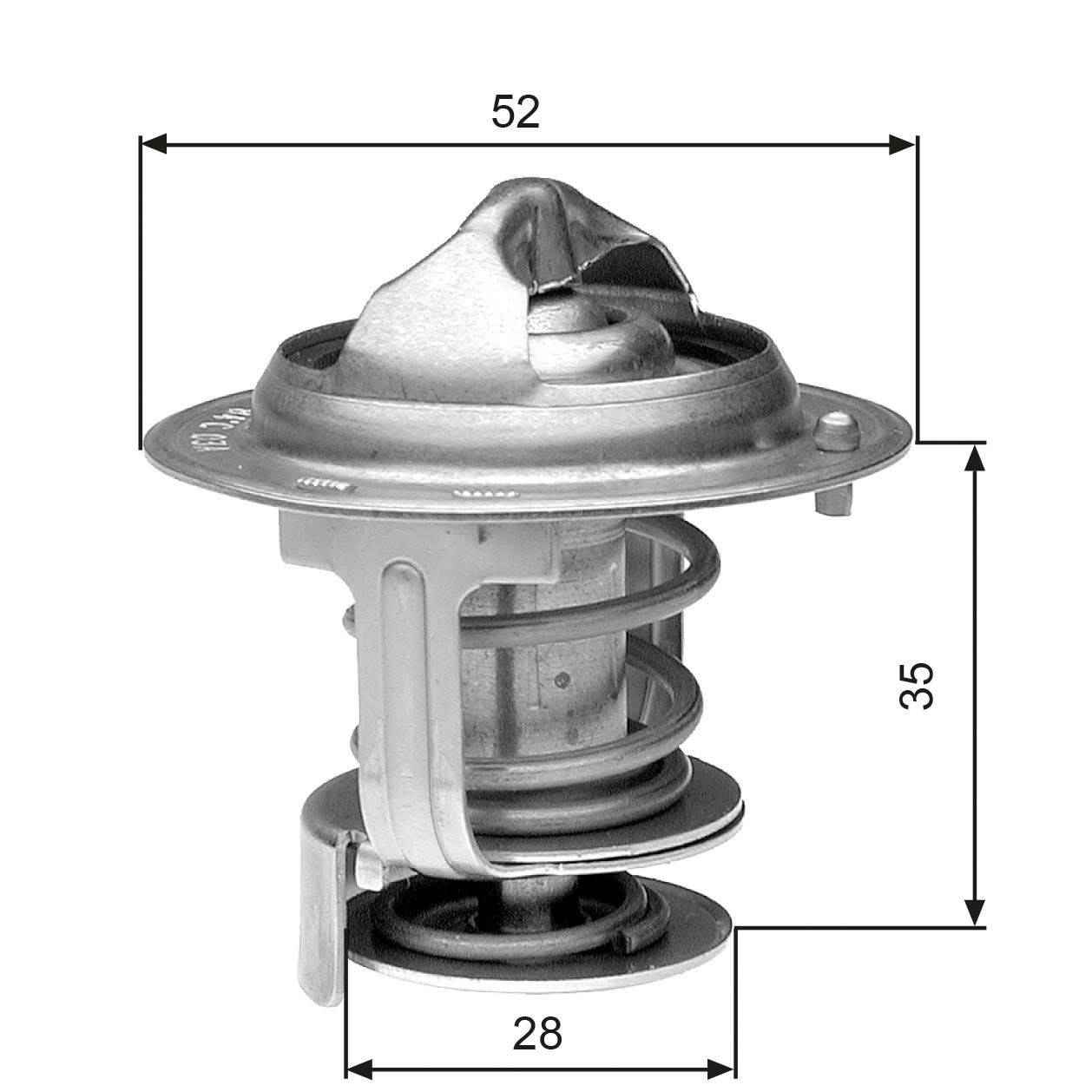 GATES Kühlwasserthermostat TH29478G1 TH29478G1 Kühlwasserthermostat DAIHATSU GRAN MOVE GATES kaufen