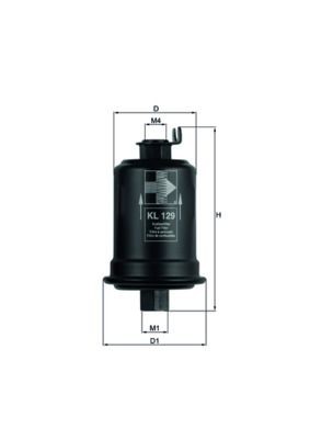 Kraftstofffilter MAHLE KL 129 MAHLE KL 129 Spritfilter MITSUBISHI ECLIPSE 2013 Kosten