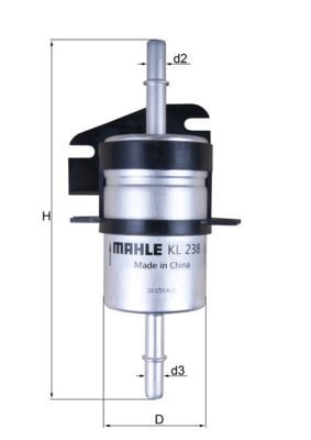 Filtro carburante MAHLE KL 238 MAHLE KL 238 costo Filtro carburante Fiat SIENA 2000