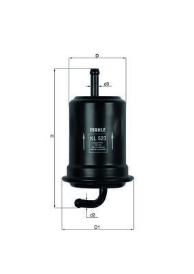 MAHLE Φίλτρο καυσίμου KL 523 Φίλτρο καυσίμων MAHLE SPLASH KL 523 φθηνά