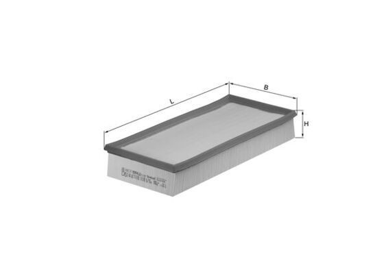 MAHLE Filtro de ar LX 514 Filtro de ar MAHLE Mitsubishi PAJERO LX 514