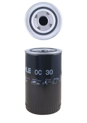 MAHLE Filtro de aceite OC 30 Filtro Nissan Patrol K260: Filtro de aceite MAHLE OC 30