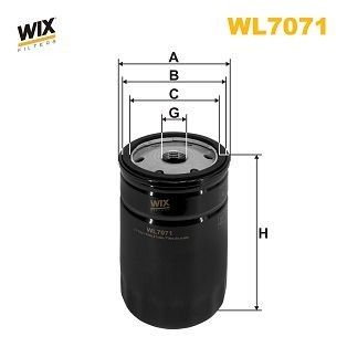 WIX FILTERS Oliefilter WL7071 WL7071 Oliefilter AUDI A5 WIX FILTERS