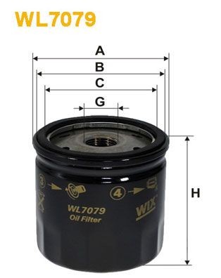 WIX FILTERS Oliefilter WL7079 WIX FILTERS WL7079 Oliefilter Voyager / Grand Voyager II (ES) prijs