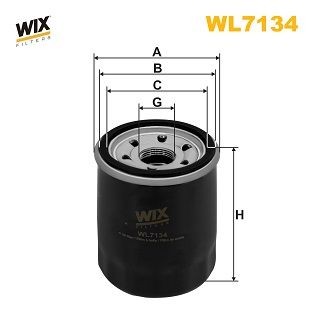 WIX FILTERS Ölfilter WL7134 WL7134 Ölfilter WIX FILTERS CITROЁN C3