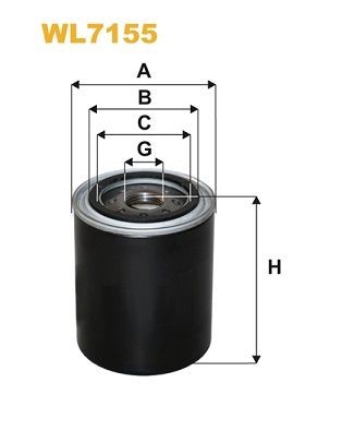 WIX FILTERS Eļļas filtrs WL7155 WIX FILTERS WL7155 Eļļas filtri Patrol GR V Platforma / Šasija (Y61) orģinālās cena
