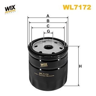 WIX FILTERS Filtro olio WL7172 WIX FILTERS WL7172 Filtri olio Toyota Hilux N30 prezzo