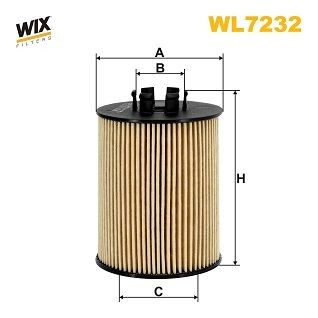 WIX FILTERS Filtro de óleo WL7232 WIX FILTERS WL7232 Filtro de óleo Opel Combo C Tour preço